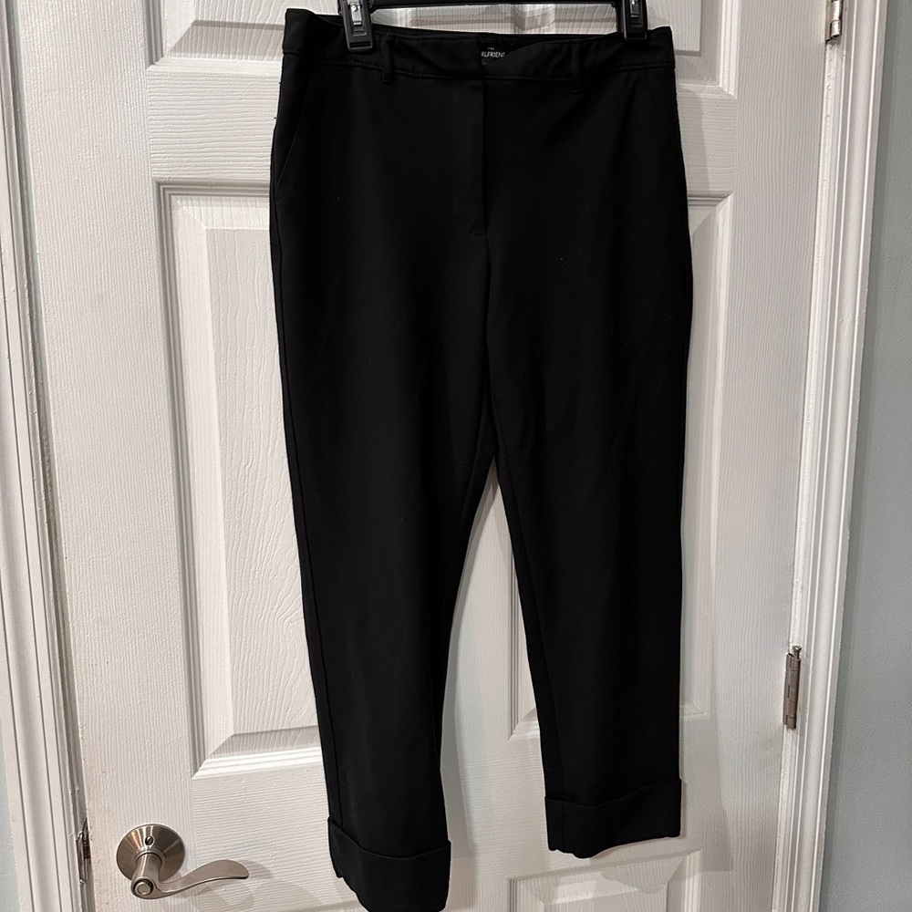 White House Black Market Black Slim Cropped Pants